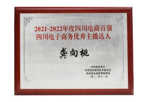 2021-2022年度四川電商百強四川電子商務(wù)優(yōu)秀主播達(dá)人
